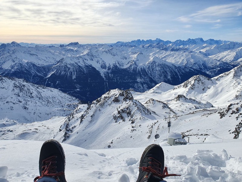 View of the French Alps